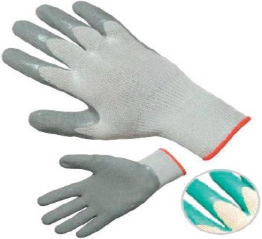 RUKAVICE PRACOVNÍ DIPPER vel. 7 - 10 máčené, latex produkt 94104030M