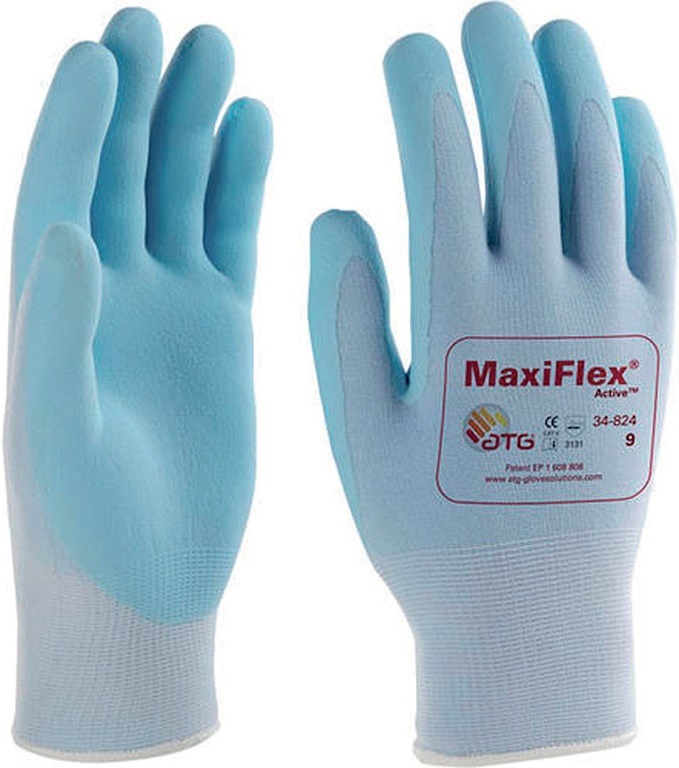 RUKAVICE PRACOVNÍ MaxiFlex Active vel. 5 - 10 polomáčené, nitril doprodejM produkt 94113576M