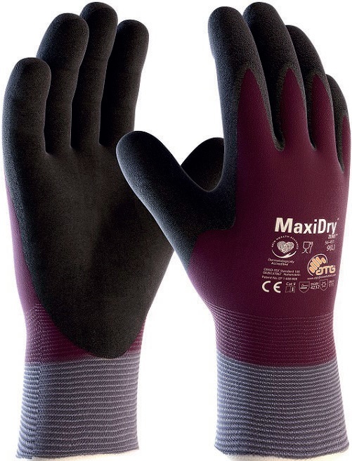 RUKAVICE PRACOVNÍ MaxiDry ZERO 56-451 vel.S/7 - XXL/11 celomáčené, nitril produkt 94113582M