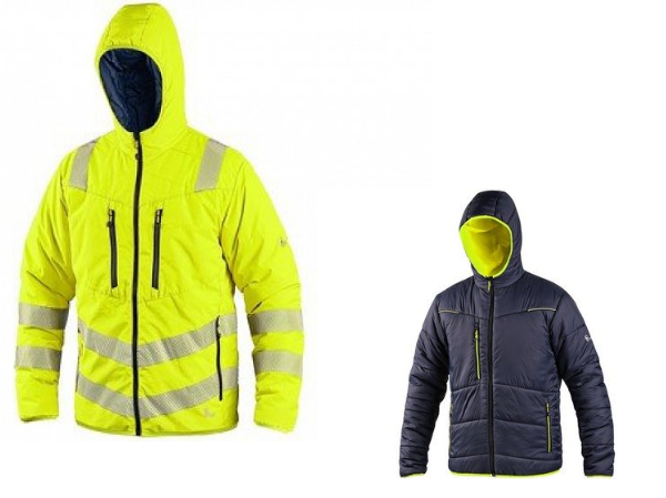 Bunda CXS CHESTER, výstražná, oboustranná, žluto-modrá vel.S-3XL produkt 94606165M