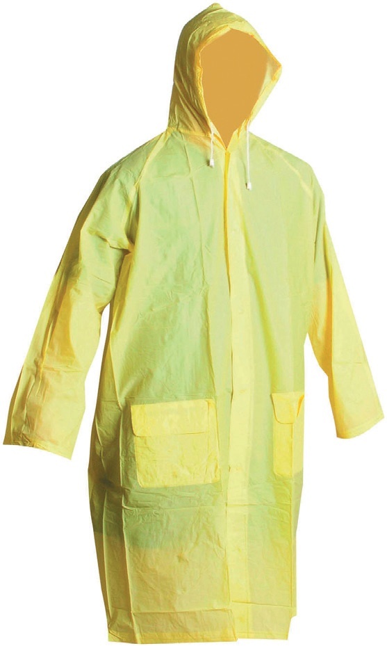 PLÁŠTĚNKA PRACOVNÍ PVC - DO DĚŠTĚ žlutá produkt 94674150M