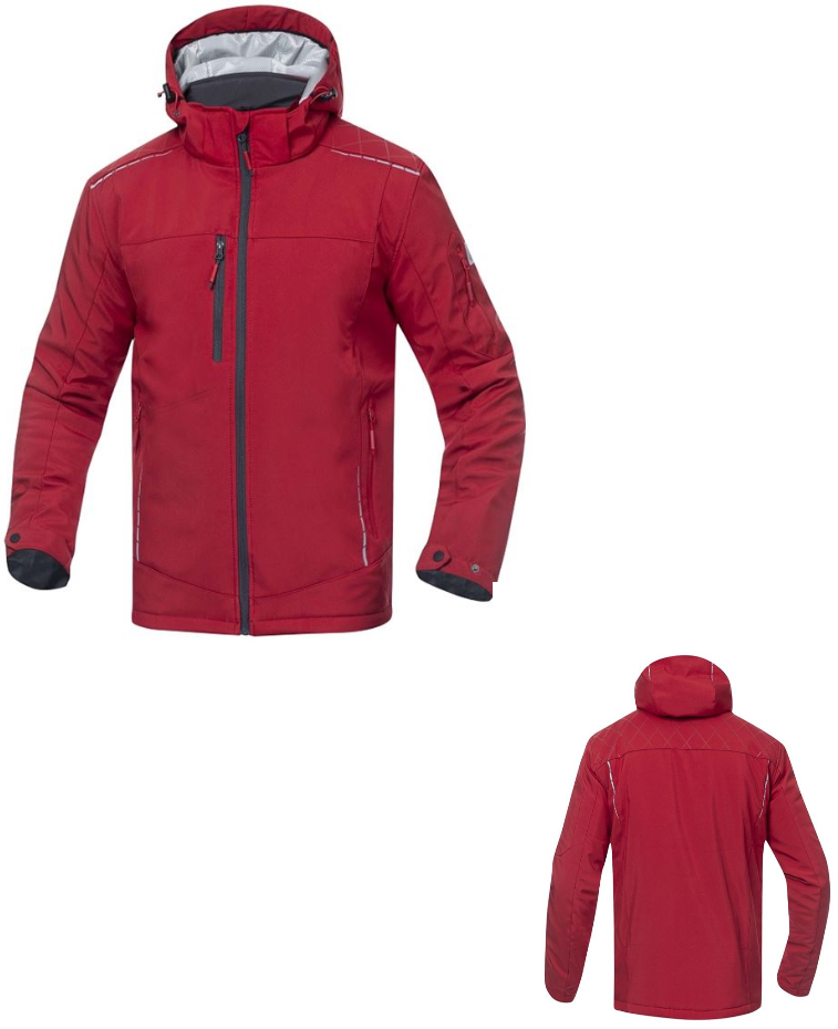 BUNDA PRACOVNÍ ZIMNÍ VISION červená, softshellová vel. S - 3XL produkt 94675647M