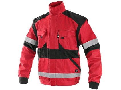 BLŮZA PRACOVNÍ LUXY BRIGHT červeno -černá vel.52 produkt 94682139