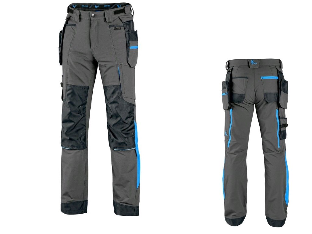 KALHOTY CXS NAOS PÁNSKÉ, ŠEDO-ČERNÉ, HV MODRÉ DOPLŇKY vel.46-64 produkt 94906700M