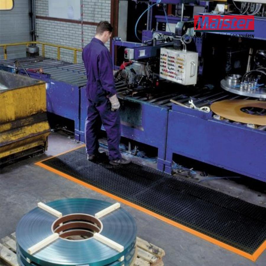 Rohož průmyslová černo-oranžová extra odolná  olejivzdorná 100% nitril produkt 95550120M