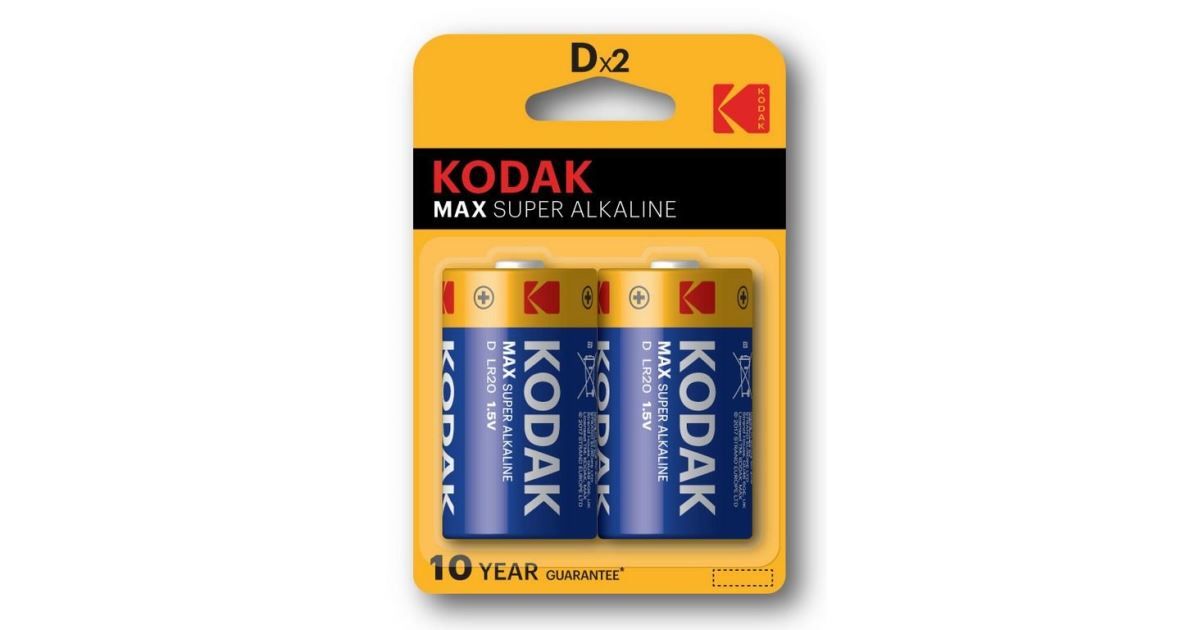 BATERIE KODAK ALKALICKÁ 1,5V LR20 - 2ks produkt 96506100