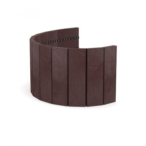 zahradní plastová palisáda 190x21x1010 - rovná hnědá produkt 97003039