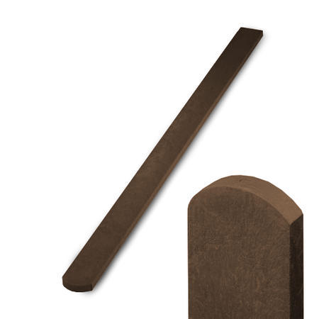 Plotovka plastová  78x21, s půlkulatou hlavou  , Hnědá produkt 97003080M