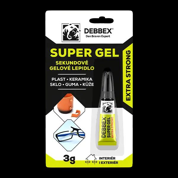 Sekundové gelové lepidlo SUPER GEL 3g produkt 97181109