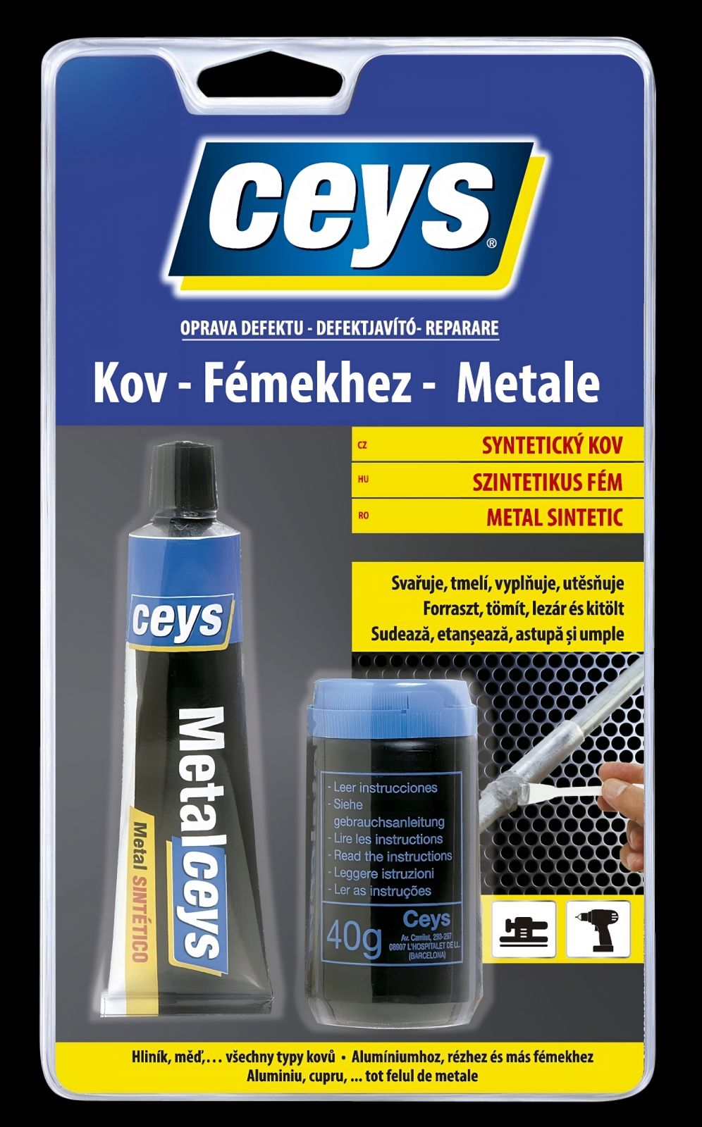 LEPIDLO CEYS TMEL S KOVOVÝM PLNIVEM 40ml+4g produkt 97451400