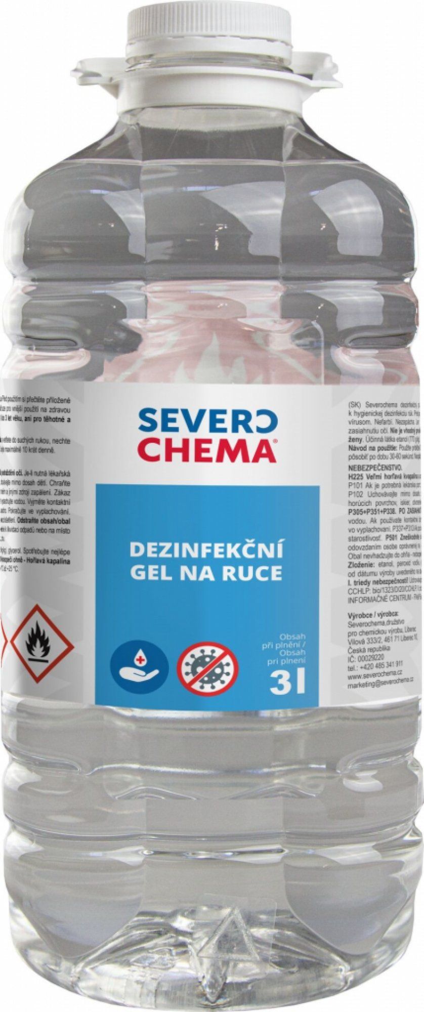 DEZINFEKČNÍ GEL NA RUCE - Severochema 3 l produkt 97905049