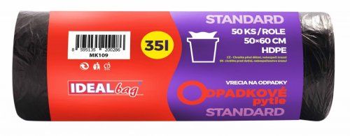 PYTLE NA ODPADKY 50x60cm 35l, 50ks - pevné produkt 97909600