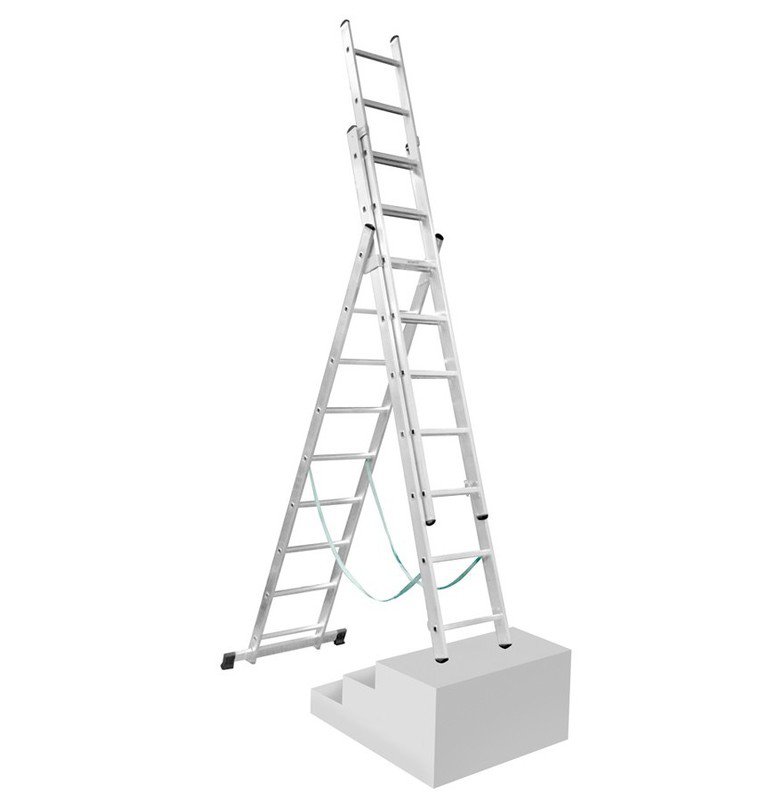 ŽEBŘÍK 3 DÍLNÝ s úpravou na schody produkt 99412845M ŽEBŘÍK 3 DÍLNÝ s úpravou na schody produkt 99412845M